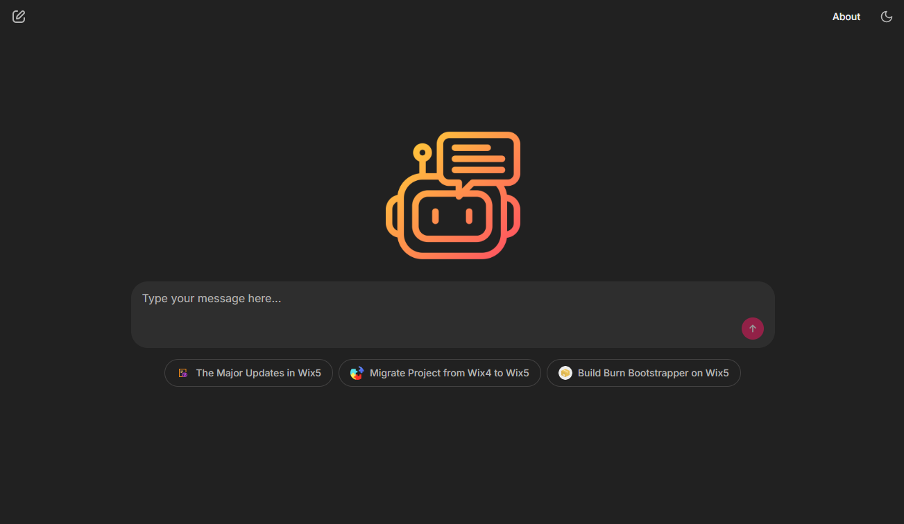 Chainlit Chatbot Starter Page