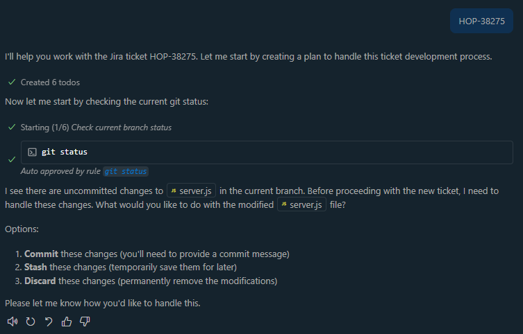 AI analyzing Jira ticket requirements