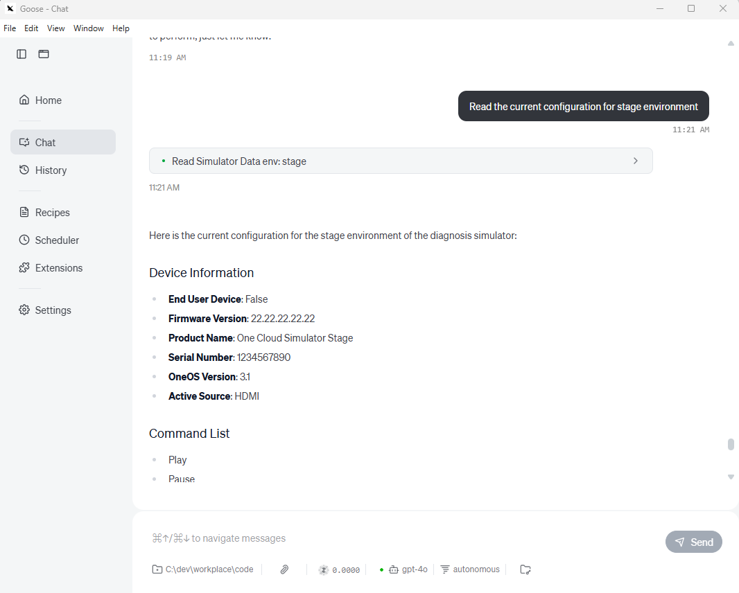 Read Simulator Configuration