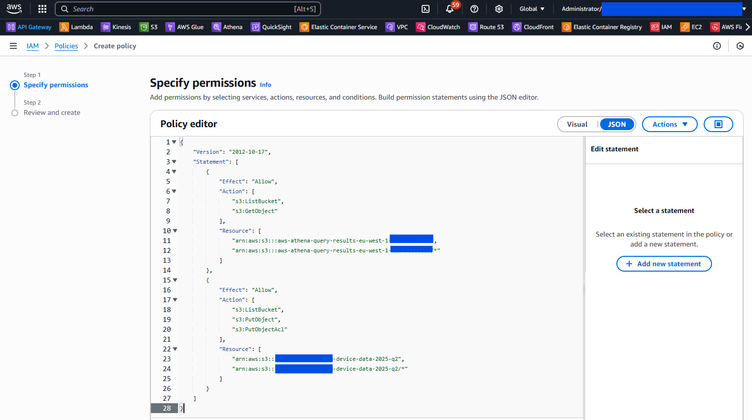 AWS Create IAM Policy In Destination Account