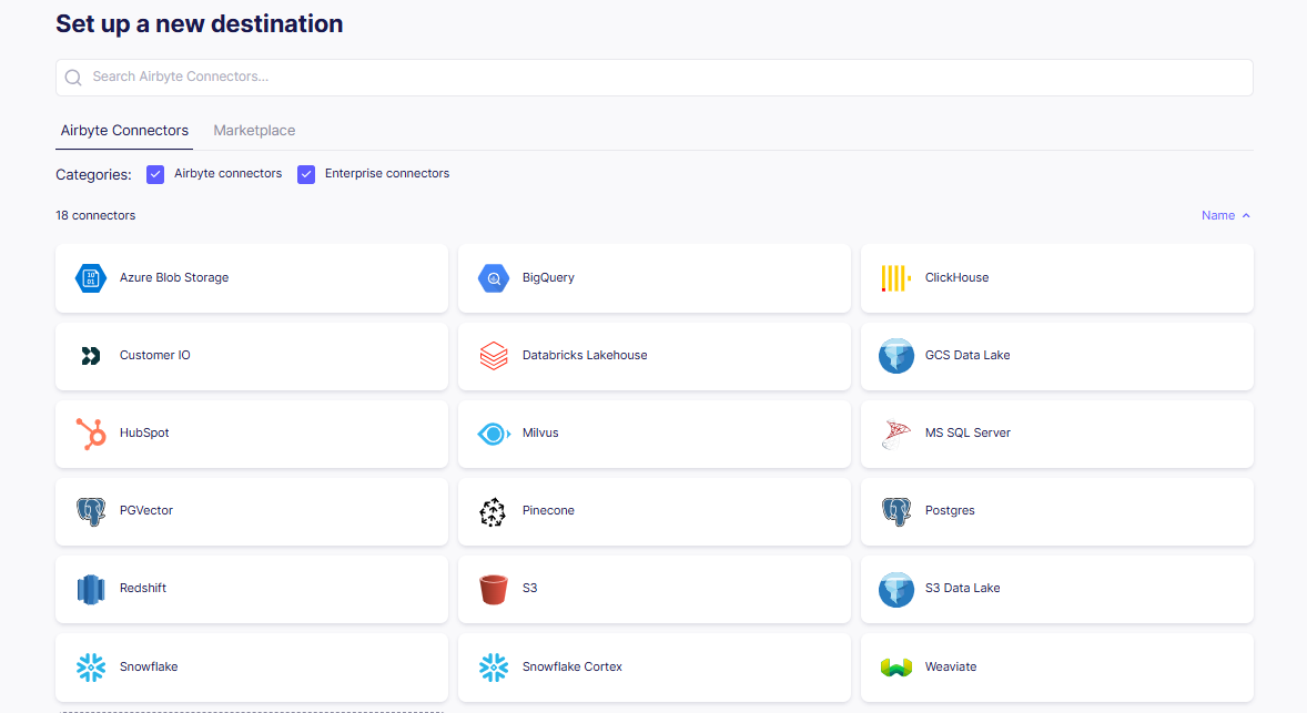 Airbyte Destinations
